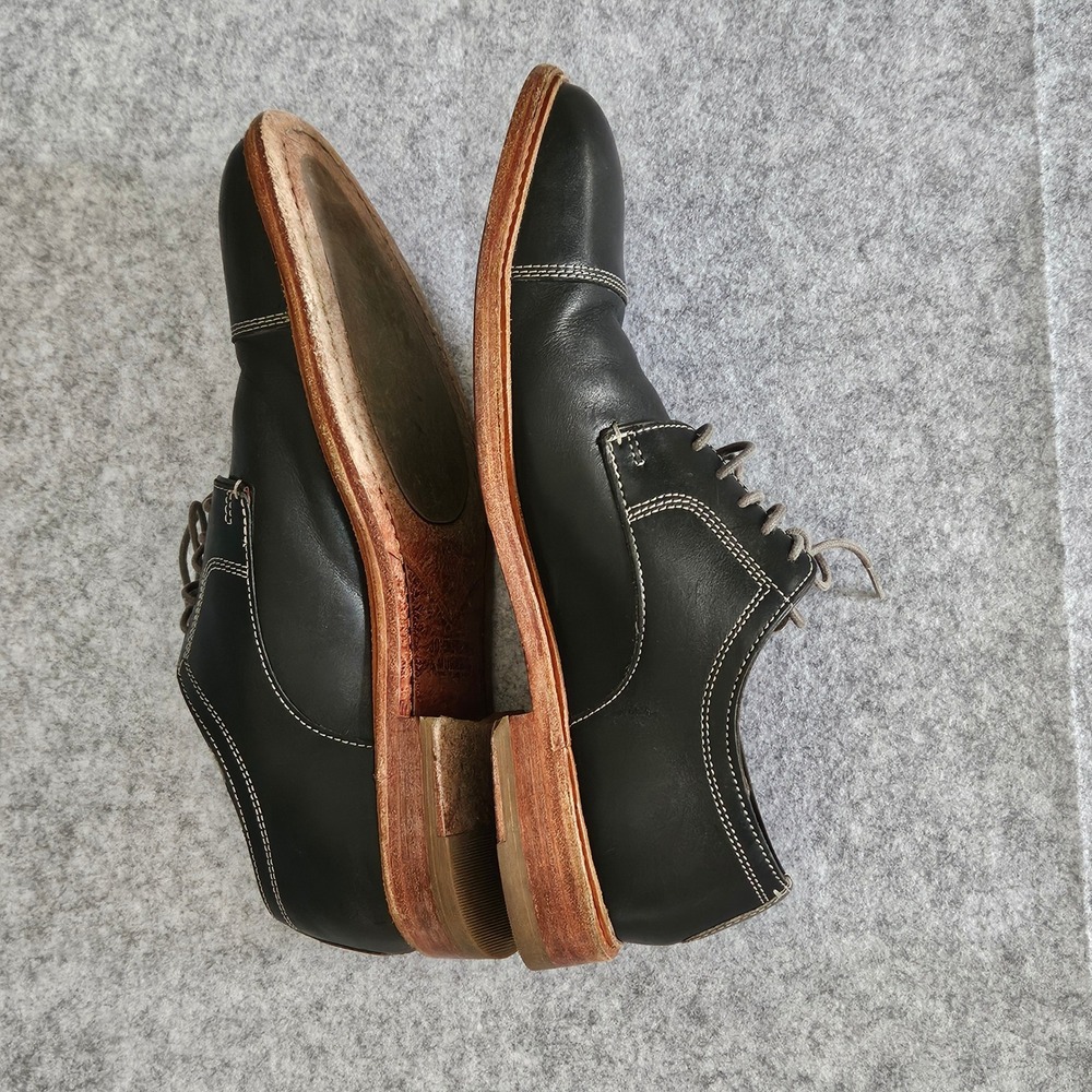 Johnston & Murphy Conard Black Leather Cap Toe Oxford Dress Shoes Mens 9.5 - Picture 6 of 10